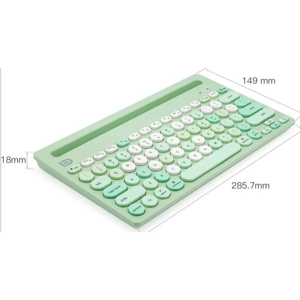 Wireless Keyboard Multi-Device Bluetooth Dual Mode iPad SmartTv MacBook Green